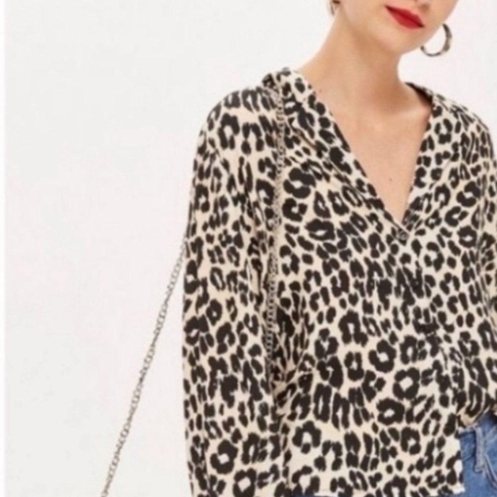 TopShop leopard top